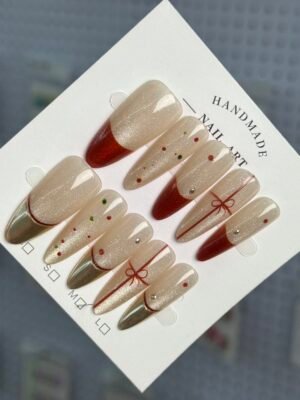 Short handmade press on nails A1